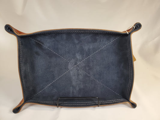 Suede lined valet tray