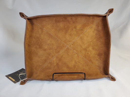 Valet tray suede lined